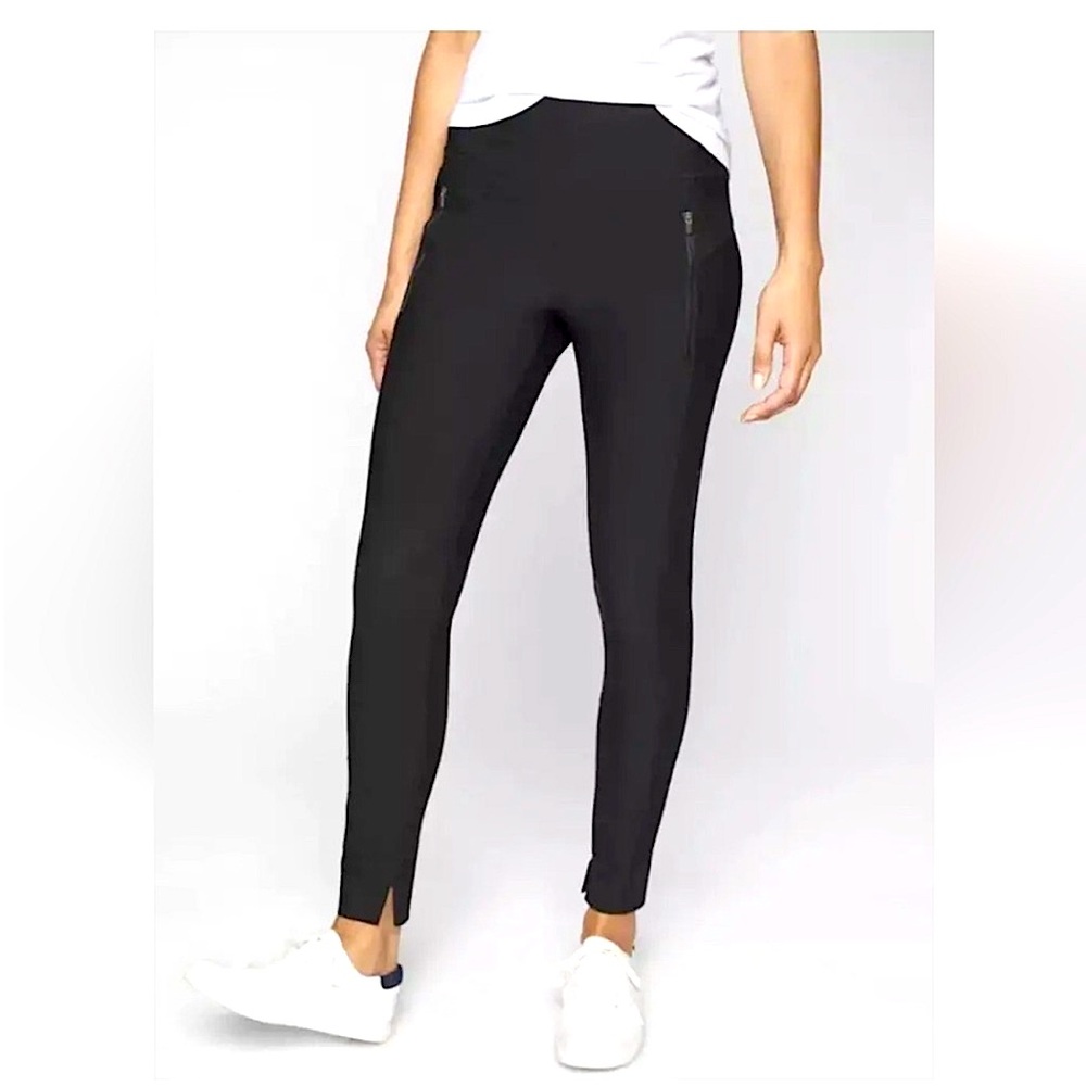 Athleta Women's Black Stellar Athleisure‎ Travel Work Tight Size M